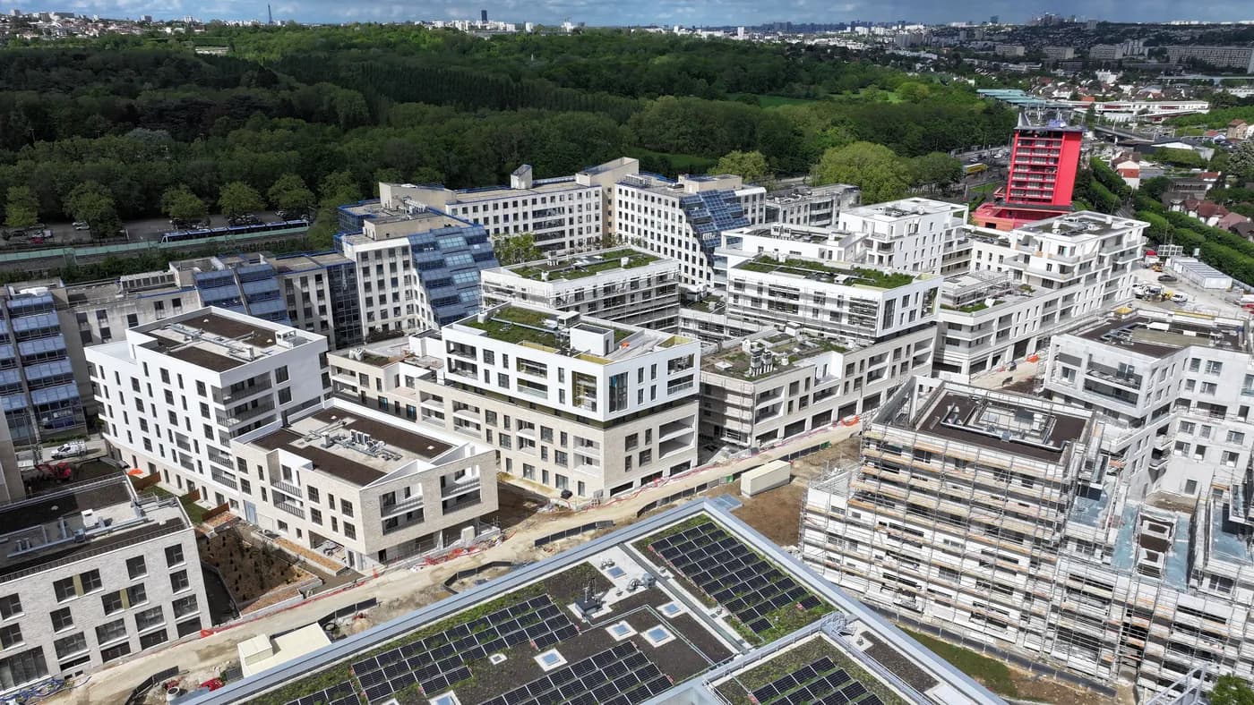 Quartier Jean Zay à Antony, mai 2024 : quartier livré